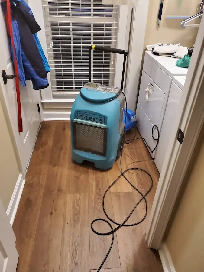 Commercial dehumidifier deployed for Flood Damage Cleanup in Fort Lewis